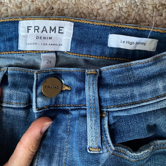 FRAME Le High Skinny Size 24 - Picture 2 of 5